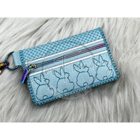 Bi-Fold Zip Wallet - Easter Bunny