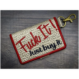 Bi-Fold Zip Wallet - Fuck It