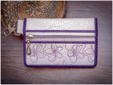 Bi-Fold Zip Wallet - Lavender Seed Packet
