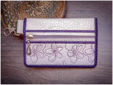 Bi-Fold Zip Wallet - Lavender Seed Packet