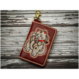 Bi-Fold Zip Wallet - Lucky Cat