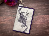 Bi-Fold Zip Wallet - Moon Phases