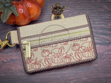 Bi-Fold Zip Wallet - Pumpkin Football