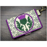 Bi-Fold Zip Wallet - Scottish Thistle