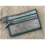 Bi-Fold Zip Wallet - Sea Horse