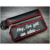 Bi-Fold Zip Wallet - Trouble