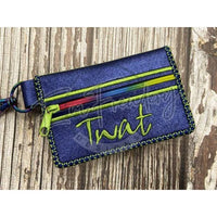 Bi-Fold Zip Wallet - Twat