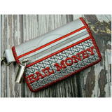 Bi-Fold Zipper Wallet - Bail Money