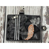 Bi-Fold Zipper Wallet - Biker