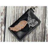Bi-Fold Zipper Wallet - Biker