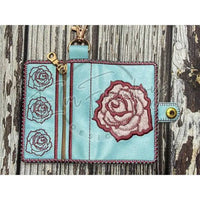 Bi-Fold Zipper Wallet - Rose