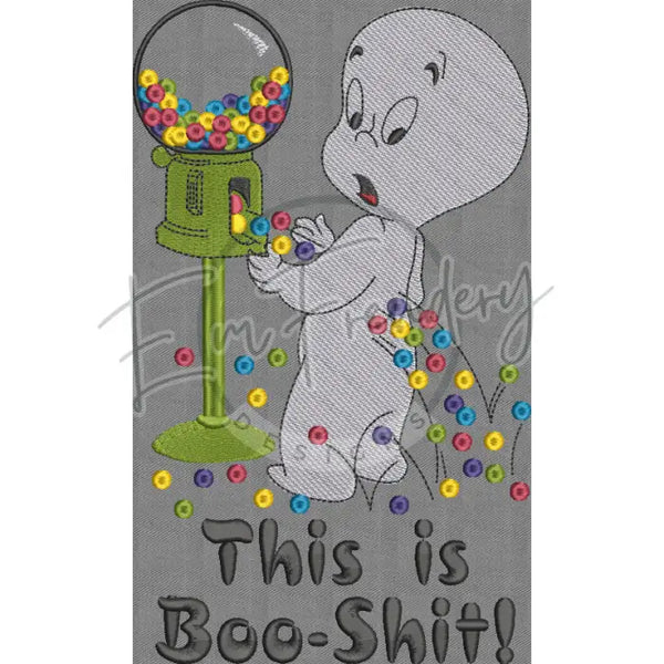 Boo Shit! - Large Hoop