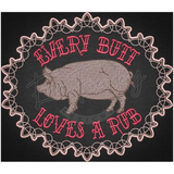 Butt Rub 7.69 X 8.85