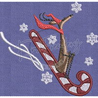 Candy Cane Deer 4X4