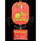 Christmas Advent Grinch - Large Hoop