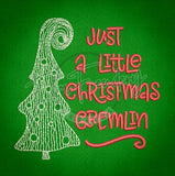 Christmas Gremlin 3.74 X 3.86 (95mm X 98mm)