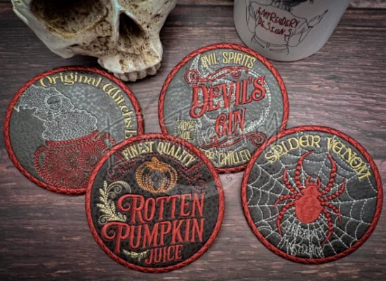 Coaster Set - Halloween Drinks