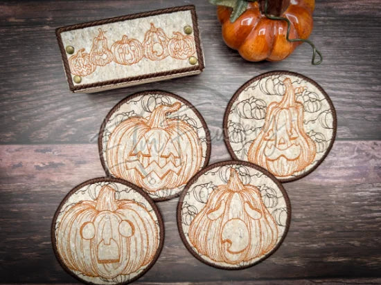 Coaster Set - Halloween Jacks