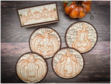 Coaster Set - Halloween Jacks