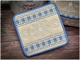 Coaster - Winter Sweater with Holder Coaster Only 3.84 X 3.84 (97.5mm X 97.5mm)