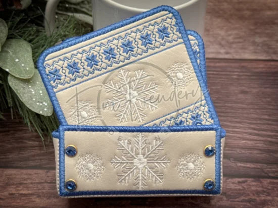 Coaster - Winter Sweater with Holder Set of both Holder & Coaster