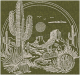 Desert Sketch 5.04 X 5.38 (128mm X 136.7mm)