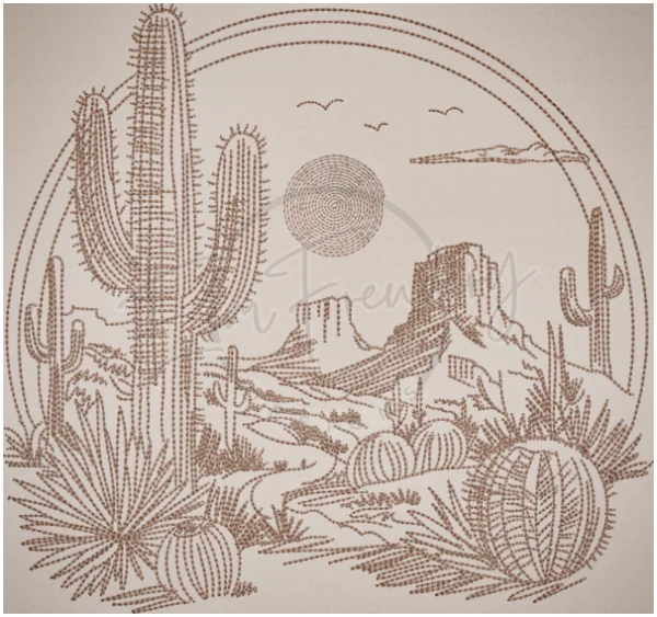 Desert Sketch – EmFreudery Designs