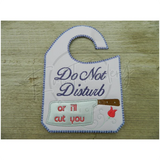 Door Hanger - Do Not Disturb