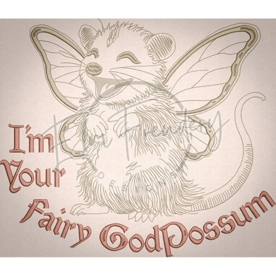 Fairy Godpossum 11.00 X 12.73