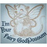 Fairy Godpossum 7.68 X 8.88