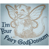 Fairy Godpossum 7.68 X 8.88