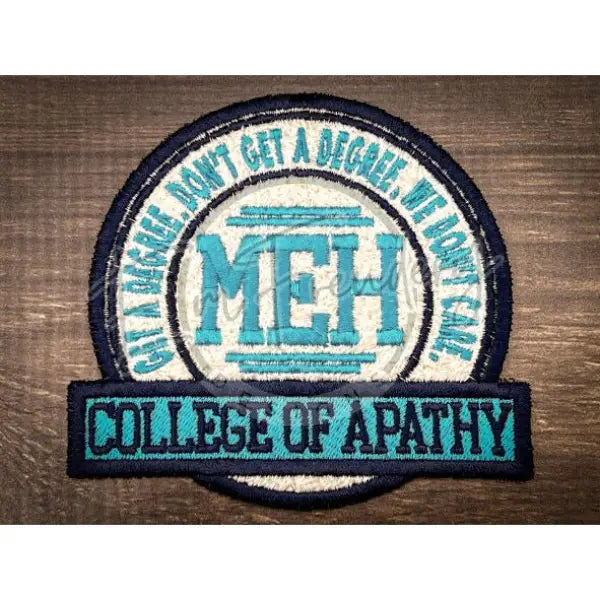 Faux Chenille Patch - Apathy U