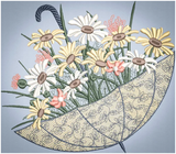 Flower Umbrella 4.93 X 5.62 (125.2mm X 142.7mm)