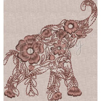 Flower-Y Elephant 3.87 X 3.59