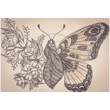 Flowery Butterfly 6.11 X 8.98