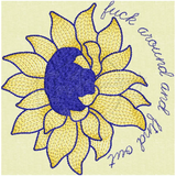 Fuck Around And Find Out Sunflower 5.04 X 4.98