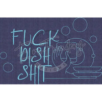 Fuck Dish Shit 6.10 X 9.34