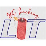 Fucking Lit Firecracker 4.93 X 6.99