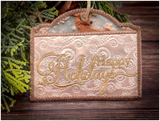 Gift Card Holder - Happy Holidays Deer