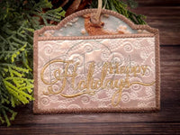 Gift Card Holder - Happy Holidays Deer