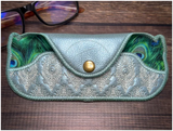 Glasses Case - Art Deco Peacocks