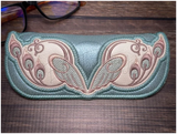 Glasses Case - Art Deco Peacocks