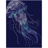 Glowy Jellyfish 7.42 X 5.59