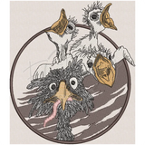 Grey Feathers 8.79 X 7.69