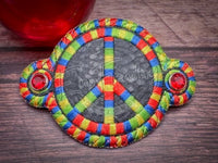 Hair Barrette Cover - Peace Symbol