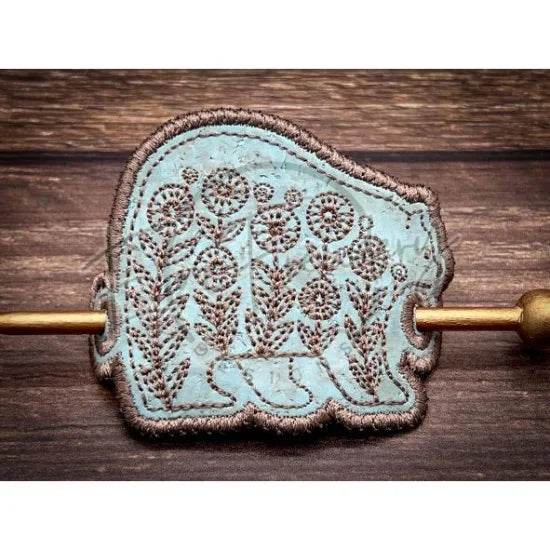 Hair Thingy - Retro Flower Bear