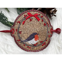 Hair Thingy - Winter Robin Wreath