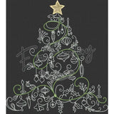 Hand-Drawn Christmas Tree 11.82 X 10.57