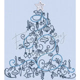 Hand-Drawn Christmas Tree 6.91 X 6.16