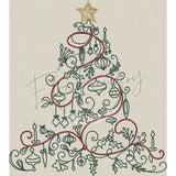 Hand-Drawn Christmas Tree 8.73 X 7.81